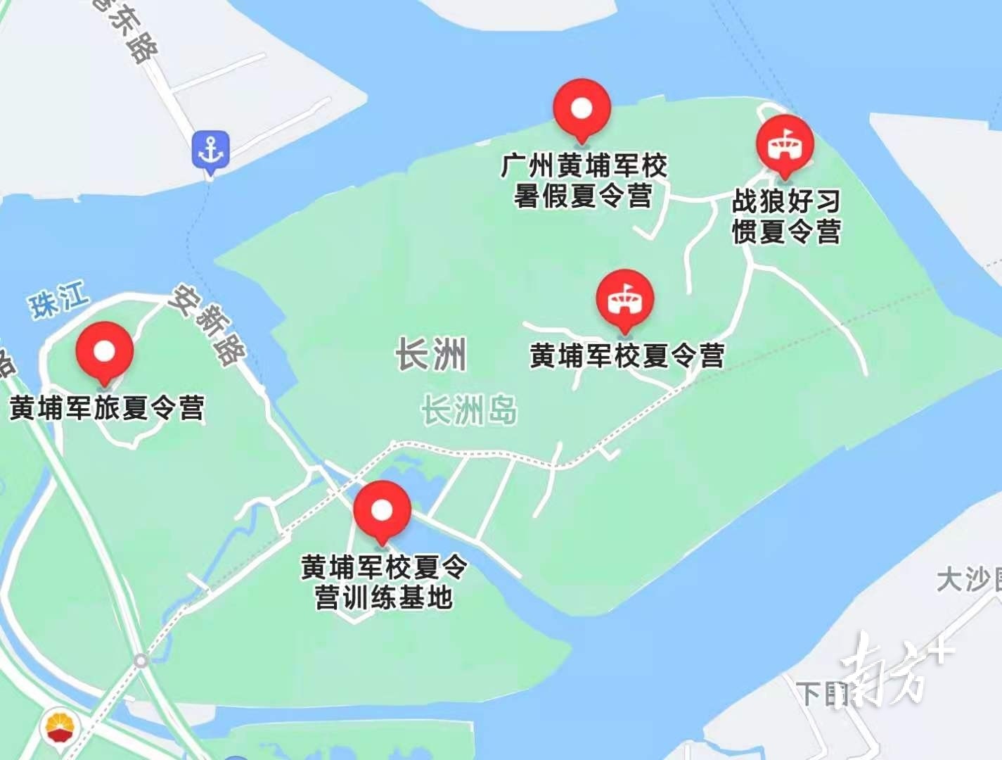 长洲岛因黄埔军校而闻名,每年寒暑假,来自全国的上万名学生涌入此处