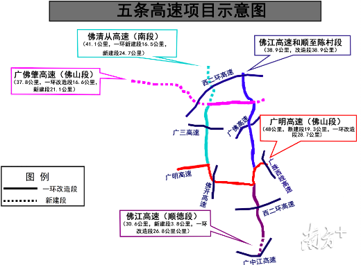 官方回应佛山一环高速化改造通车十大焦点问题_南方网