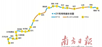 广州地铁21号线全线长轨贯通计划年底建成