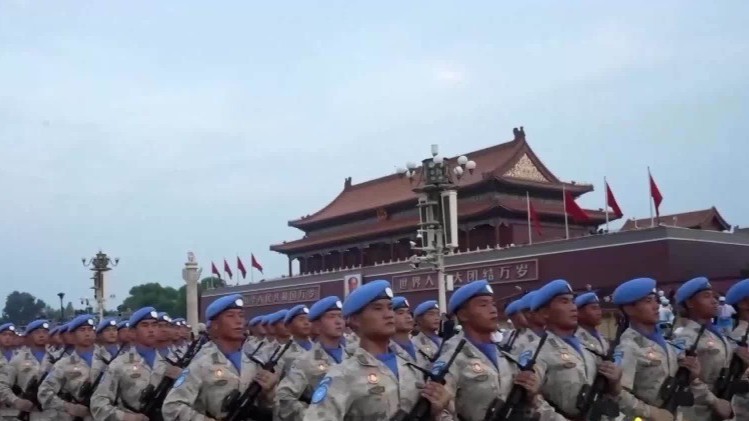 九三阅兵前夕受阅部队集结画面首次公开