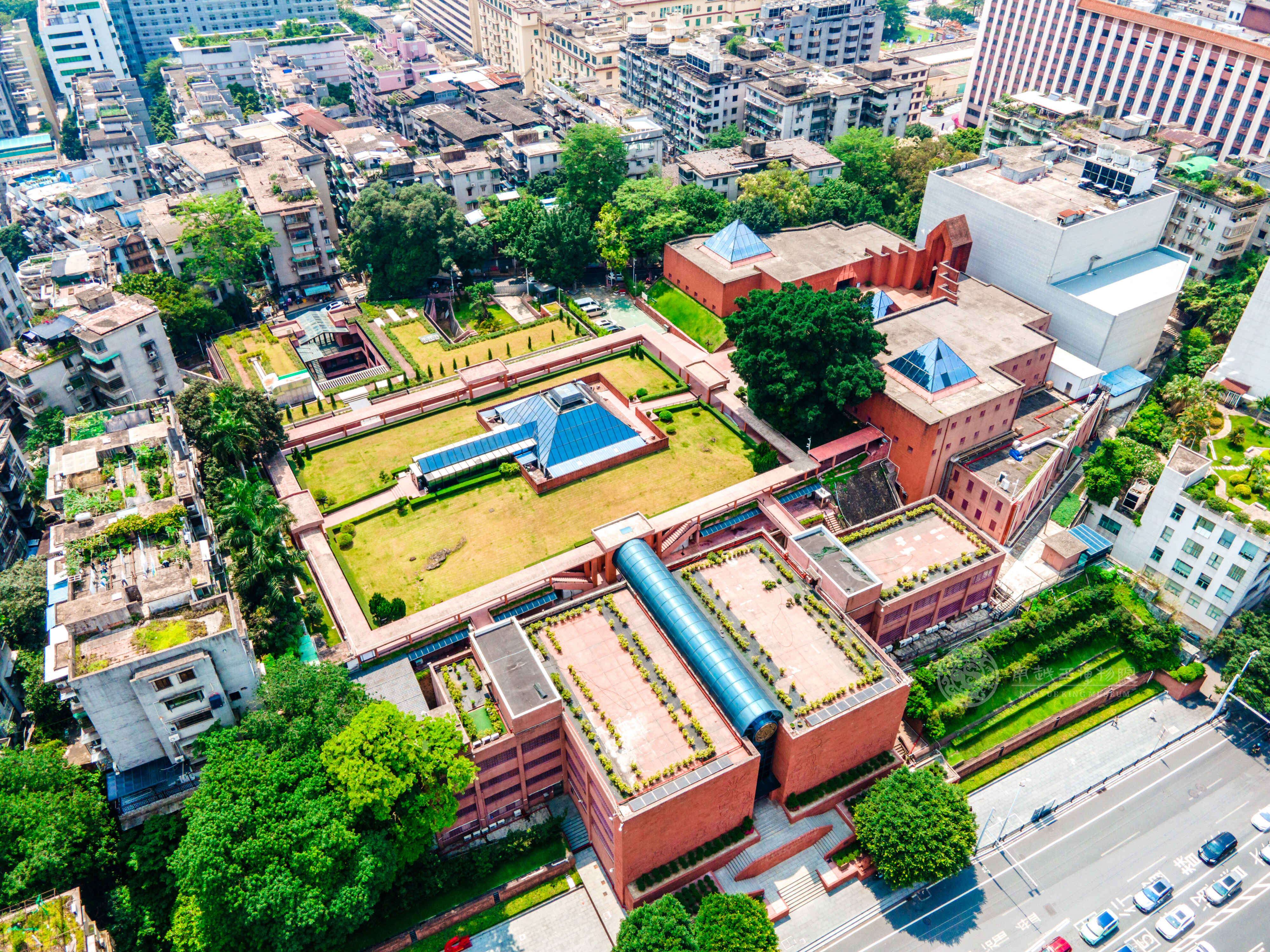 南越王博物院王墓展区全景俯瞰图