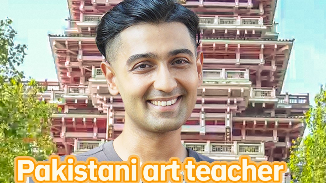 Pakistani art teacher finds home in Foshan's Lishui | Nanhai × Foreigners ③