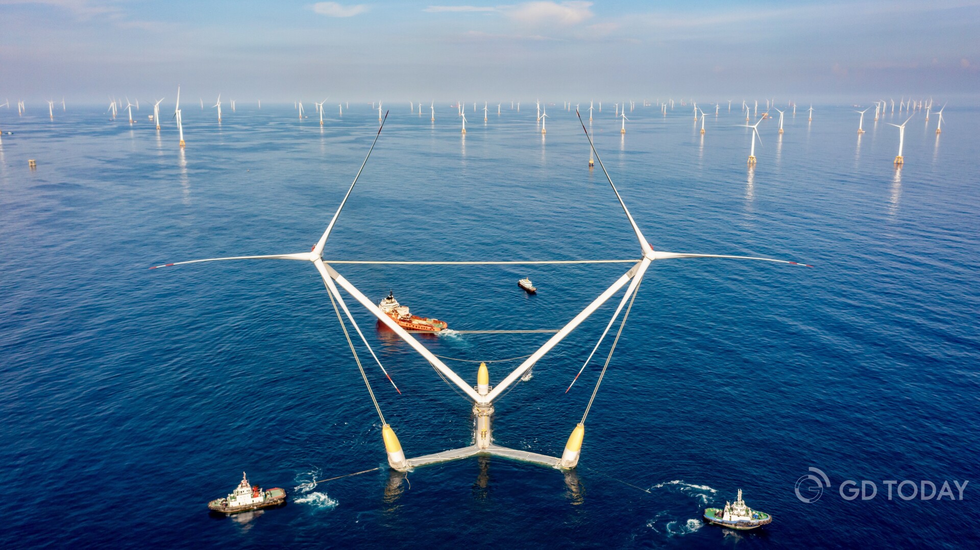 World's largest floating wind farm launched in Guangdong's Yangjiang