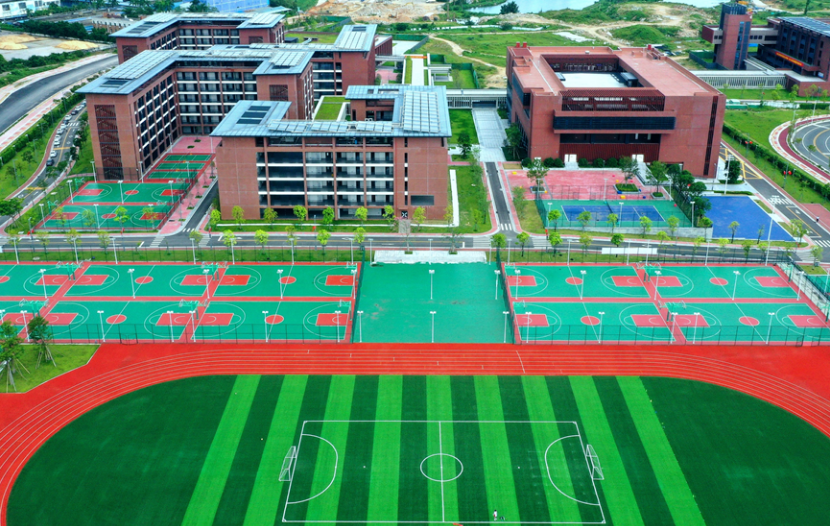 学校规划鸟瞰图。