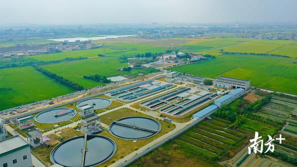 练江流域汕头段新建的污水处理厂。