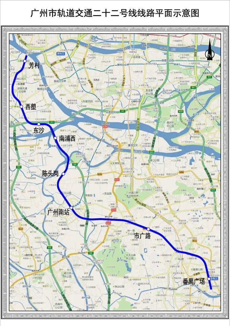 广州地铁22号线将助力西部产业带的联动协作。