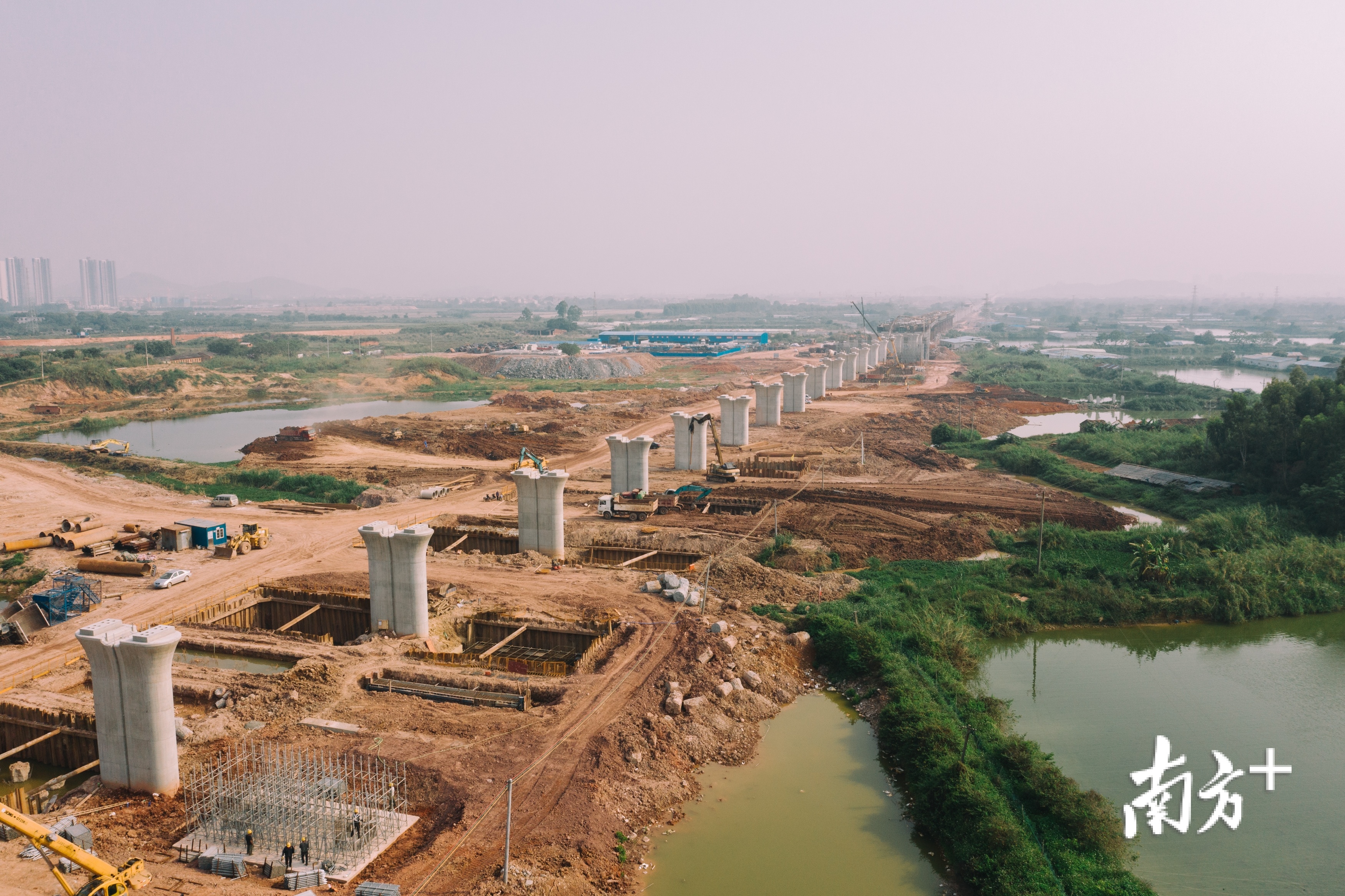 赣深高铁惠州段正加快建设。南方日报记者 王昌辉 摄