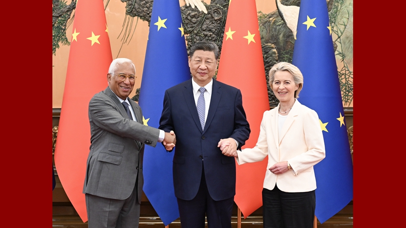 China, EU should uphold openness and cooperation, properly manage differences: Xi