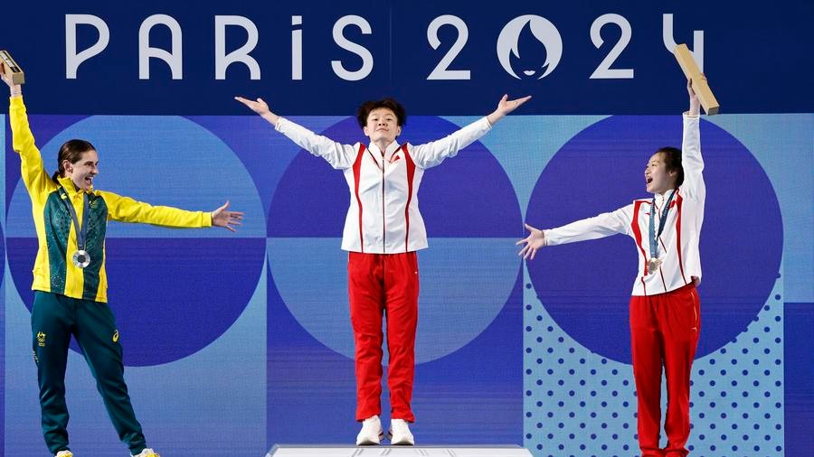 In pics: China's Chen Yiwen wins women's 3m springboard diving at Paris Olympic Games