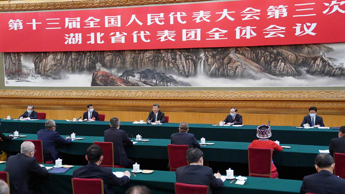 习近平参加湖北代表团审议