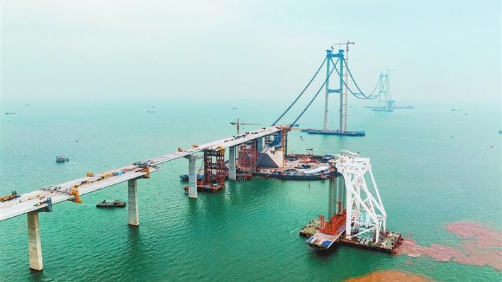 SZ-Zhongshan Bridge makes progress