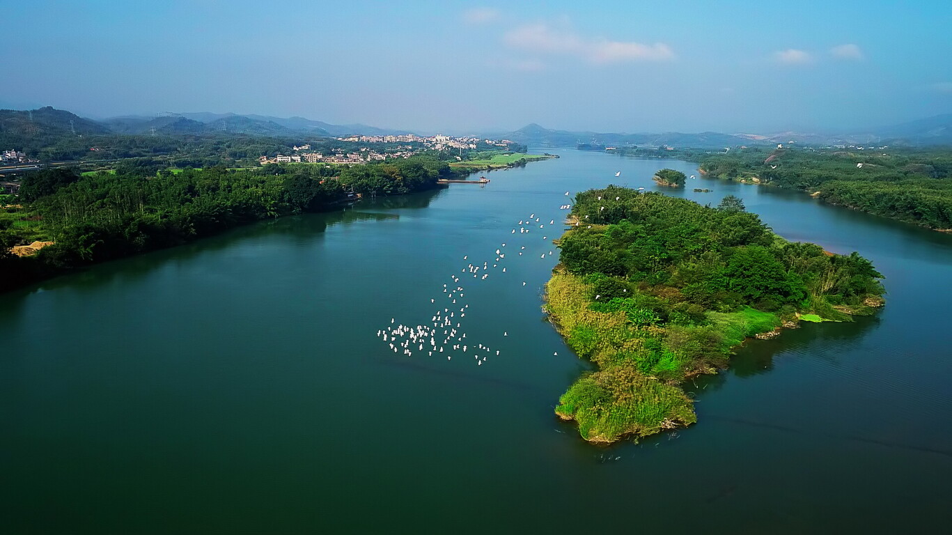 广东省东江湿地-啸仙故里南粤红绿径（通讯员供图）