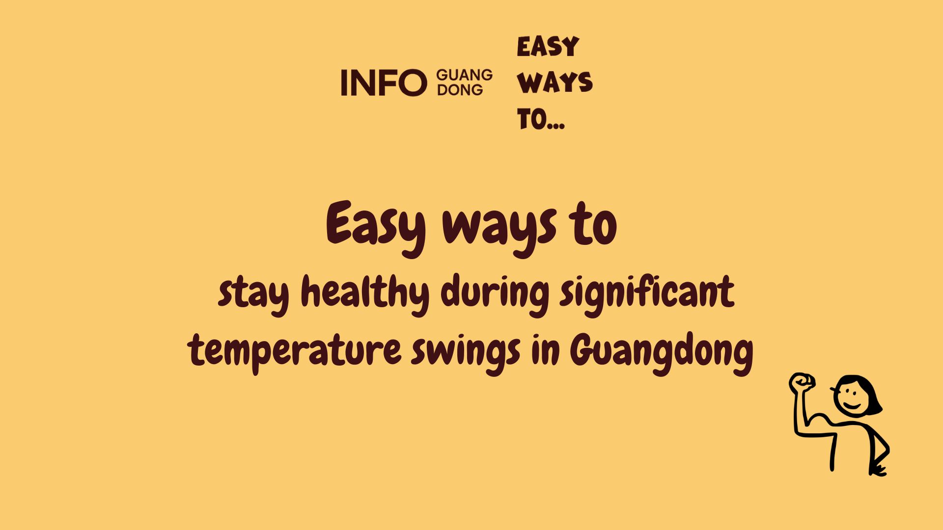 Easy ways to stay healthy during significant temperature swings in Guangdong