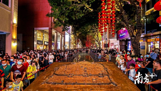 广州北京路步行街改造开街后首个黄金周喜提双丰收