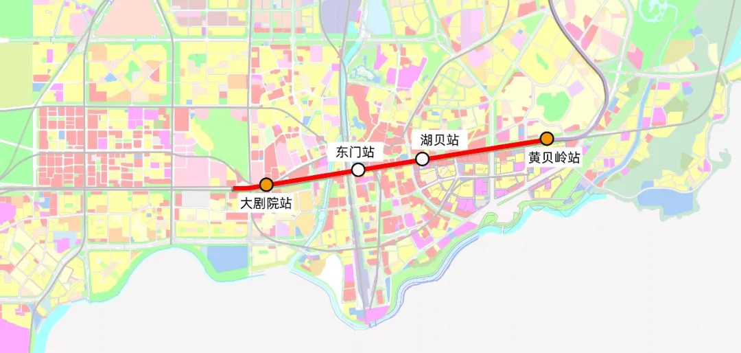 5號線西延線路示意圖（站名以實際運營為準）