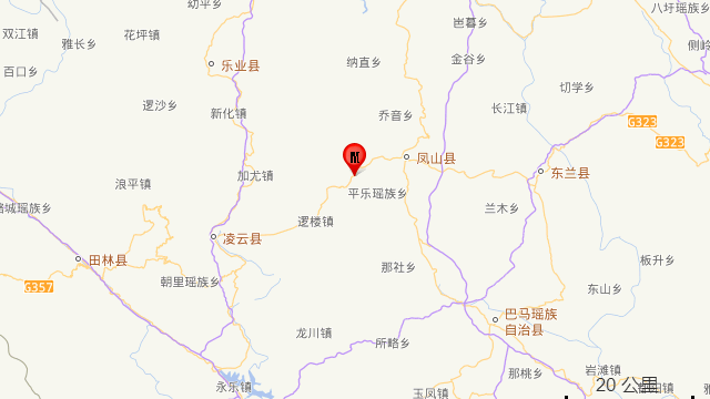 广西河池市凤山县发生4.1级地震