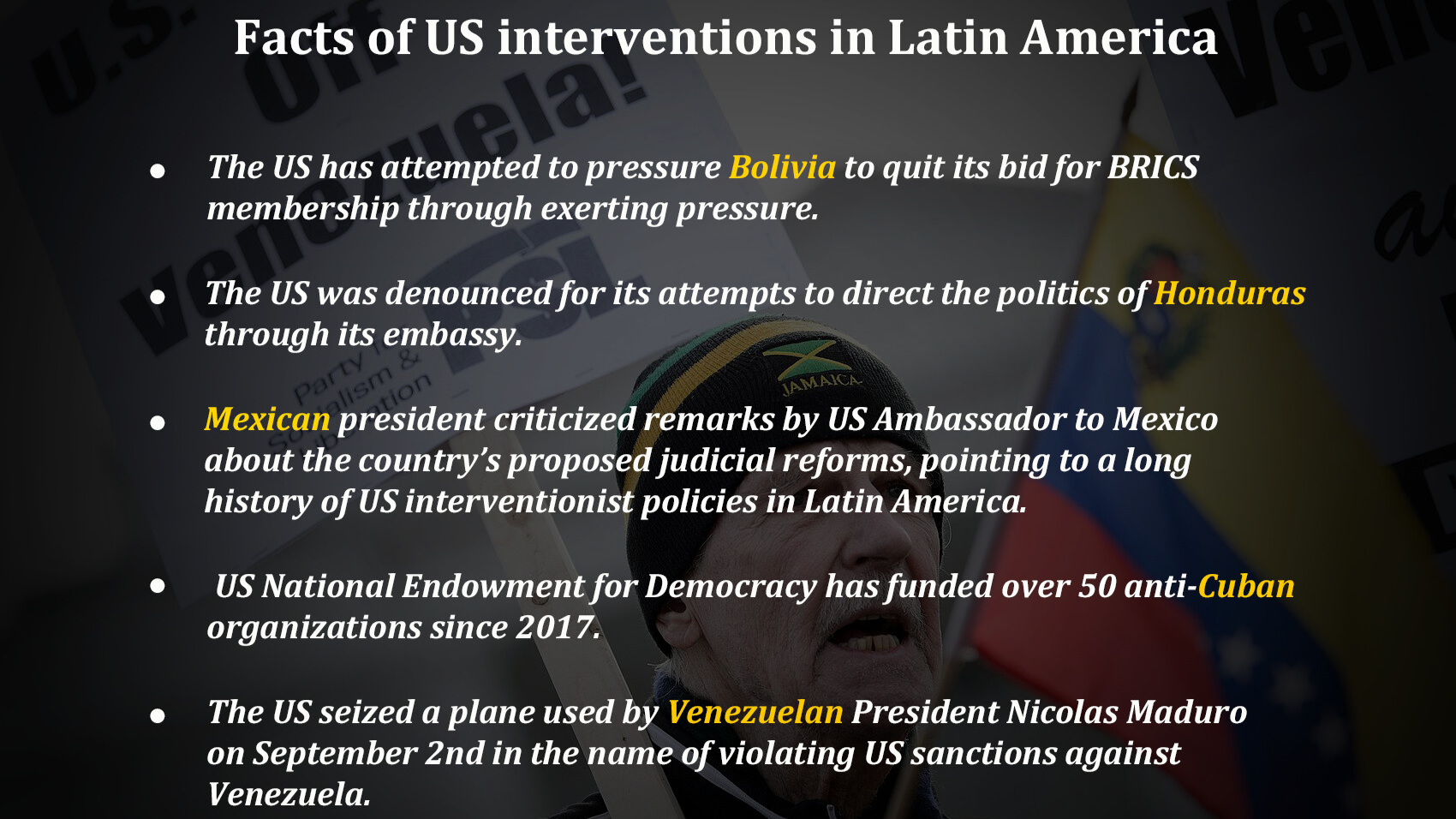 Infographic | Facts of US interventions in Latin America