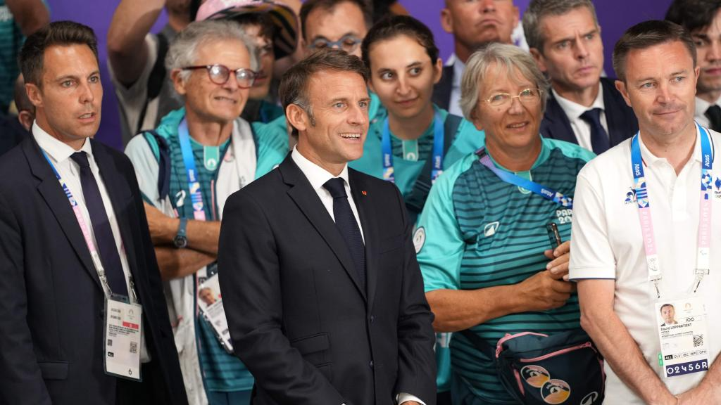Wild scenes in BMX as Macron watches historic French treble