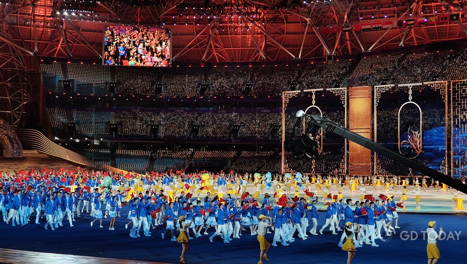Opening ceremony of 19th Asian Games Hangzhou is being held. Team China entered the stadium