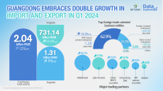 Data Explorer | Guangdong's foreign trade shows strong momentum in Q1 2024