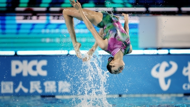 花豹出水勇夺金牌！广东队斩获十五运会花样游泳女子双人项目冠军