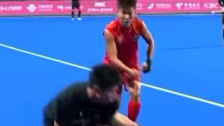 十五运会曲棍球项目男子金牌赛，广东男队憾负获银牌