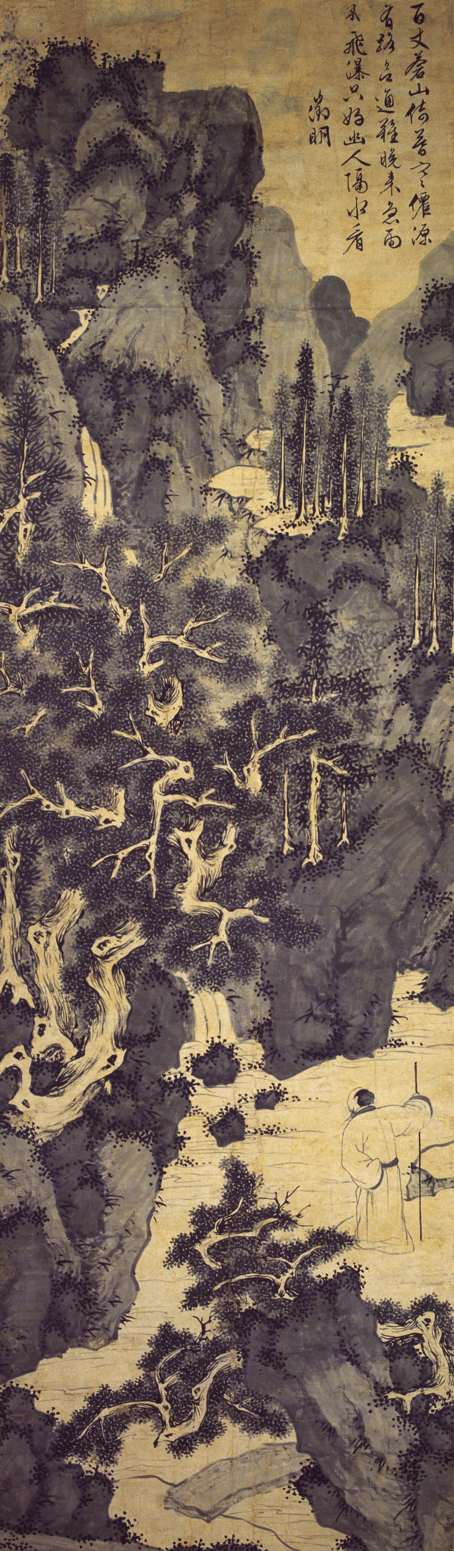 《晚来急雨图》文徵明 创作年份不详 纸本设色