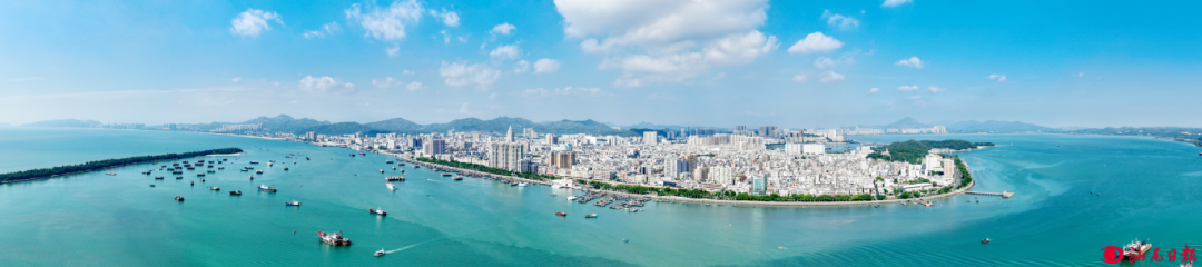 汕尾市区俯瞰图。记者 陈茂辛 摄