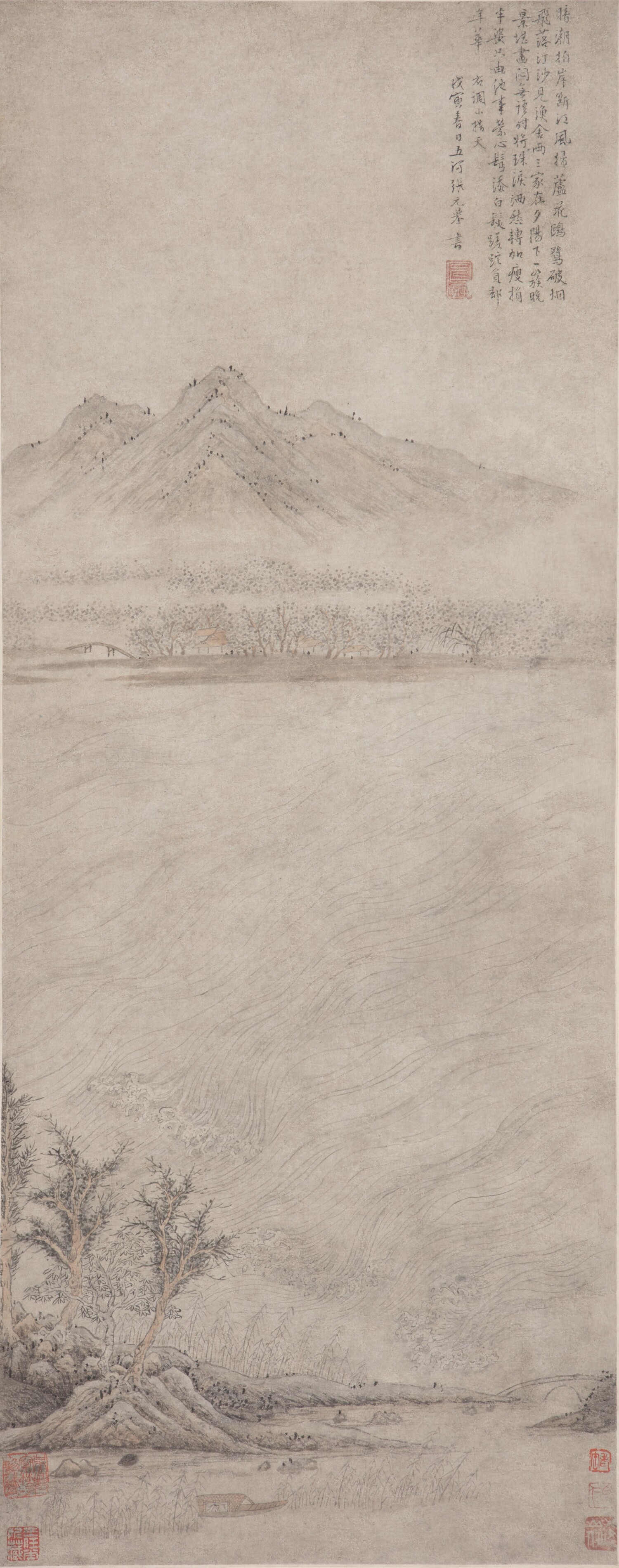 《枫江渔艇图》 文伯仁(1502—1575) 创作年份不详 纸