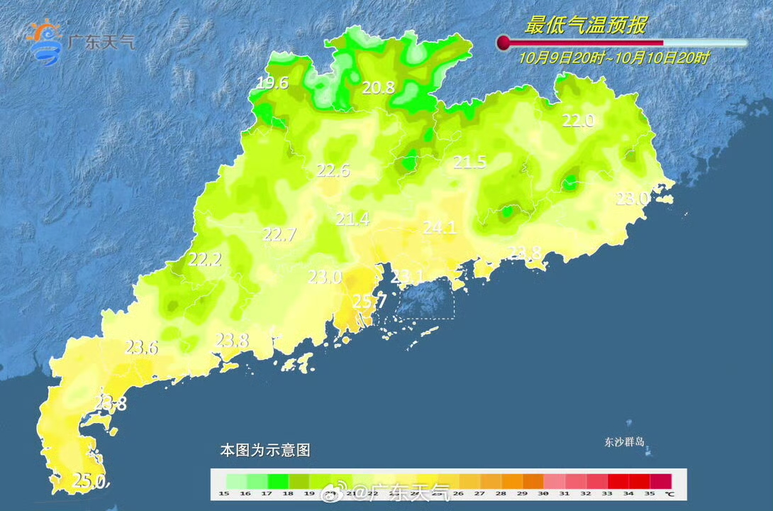 明日最低气温天气预报