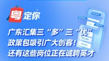 广东汇集一揽子政策包吸引广大创客!还有这些岗位正在诚聘英才 广东汇集一揽子政策包吸引广大创客!还有这些岗位正在诚聘英才