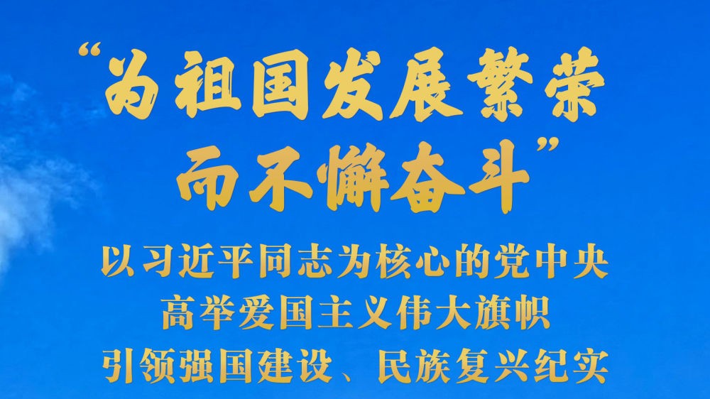 以习近平同志为核心的党中央高举爱国主义伟大旗帜引领强国建设、民族复兴纪实