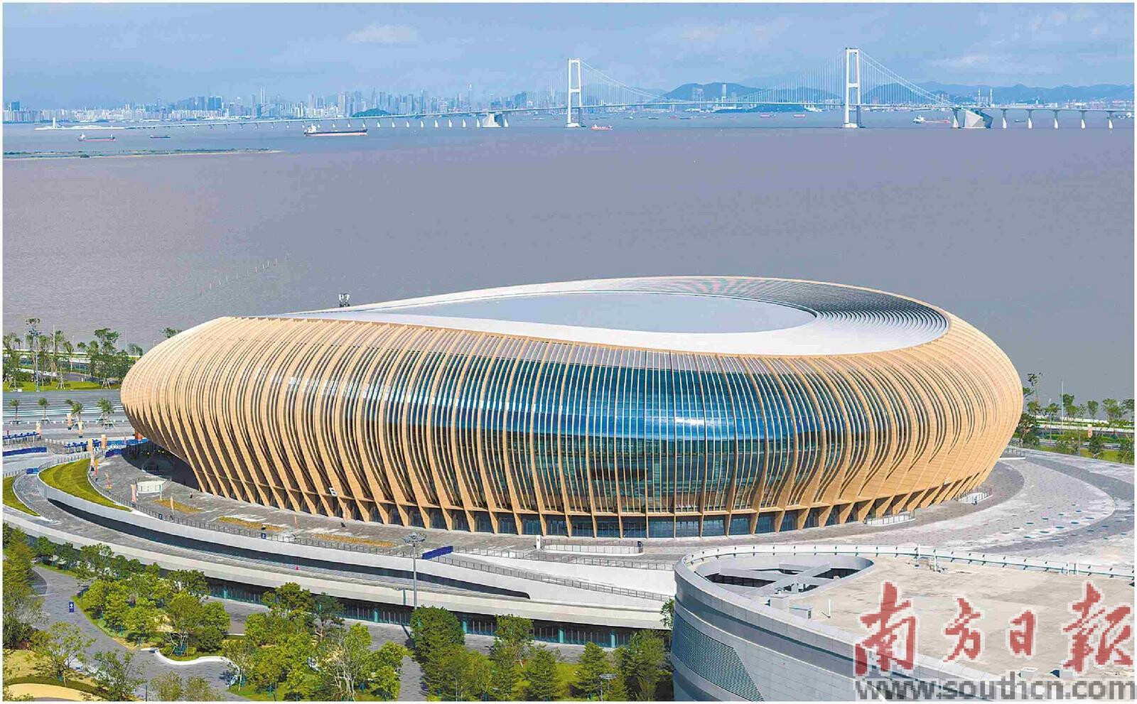 大湾区文化体育中心综合体育馆。南方日报记者 姚志豪 摄