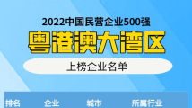 中国民营企业500强榜单公布 大湾区50家企业上榜