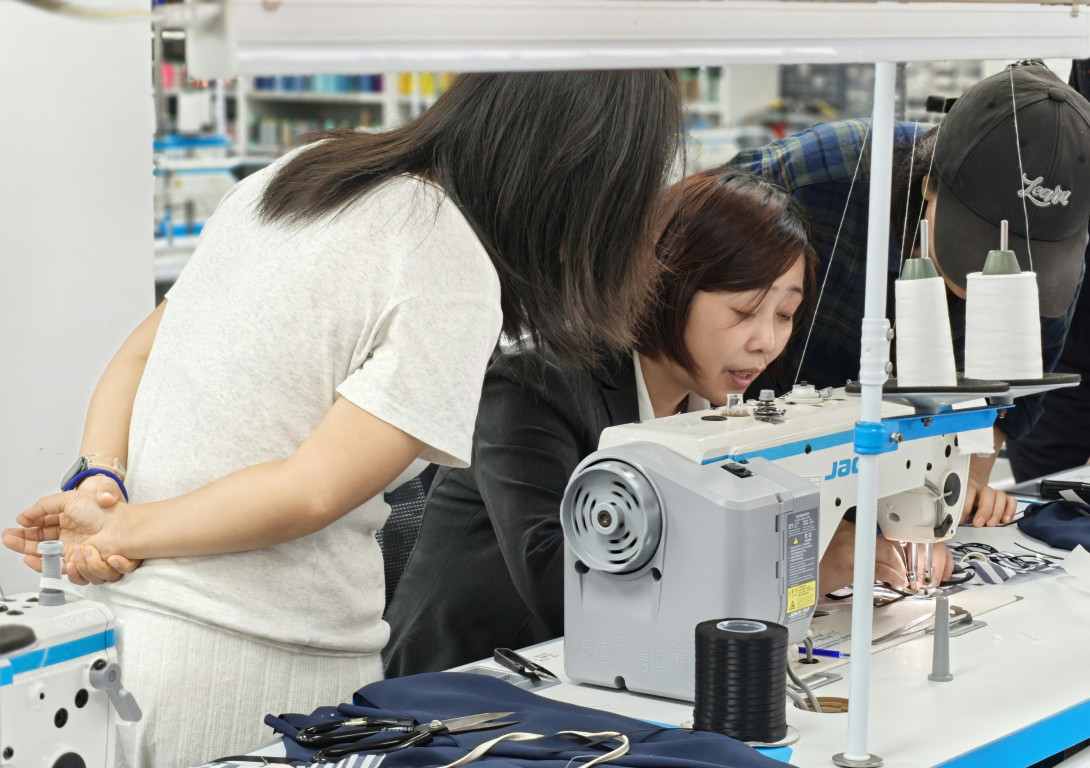 SHEIN就业帮扶（车缝）技能培训现场