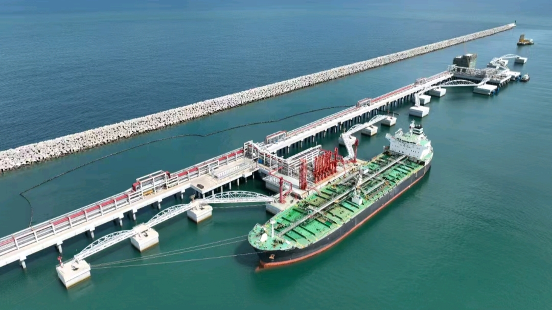 First foreign vessel berths at Maoming Port's Bohe New Port Area