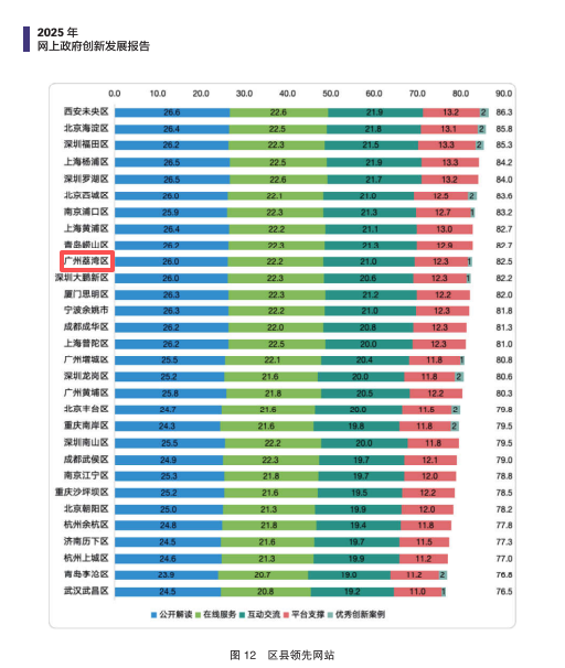 （区县领先网站情况）