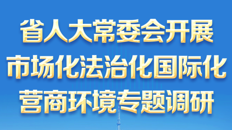 一图读懂广东人大开展市场化法治化国际化营商环境专题调研情况