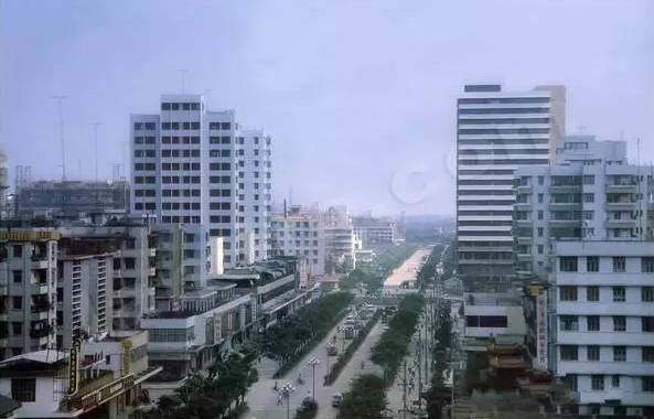 1983年的佛山市貌。图片来源：禅城发布