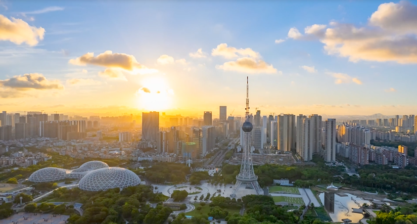 禅城区文华公园晨景。图源：禅城区发展和改革局
