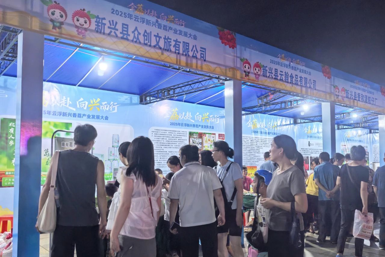 新兴荔枝夜市“热”力十足