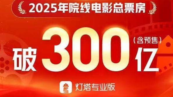 2025年度电影总票房破300亿 较去年提前28天