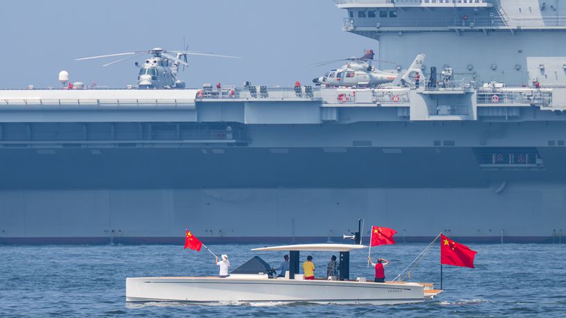 Naval fleet led by aircraft carrier Shandong concludes Hong Kong visit