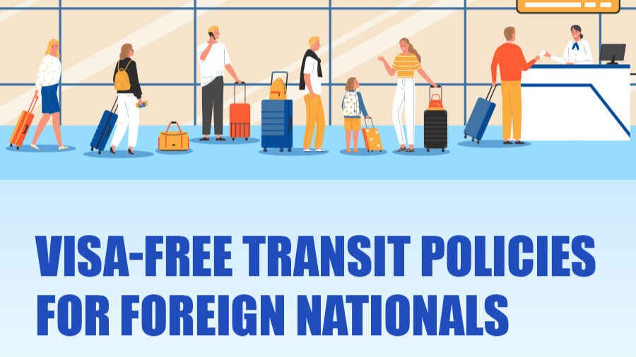 Visa-free transit policies for foreign nationals