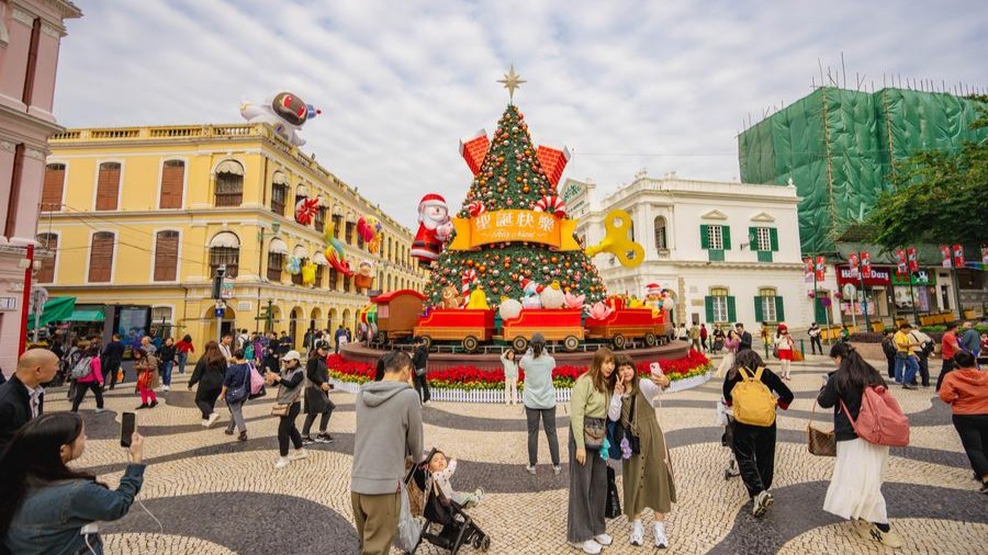 A glimpse of the historic center of Macao