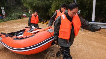 Flood relief work strengthened in China's Guangdong