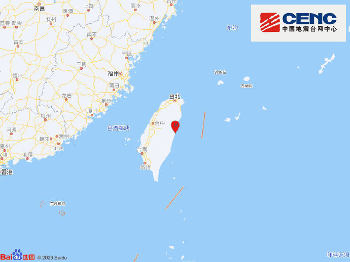 台湾花莲县今早发生6.0级地震