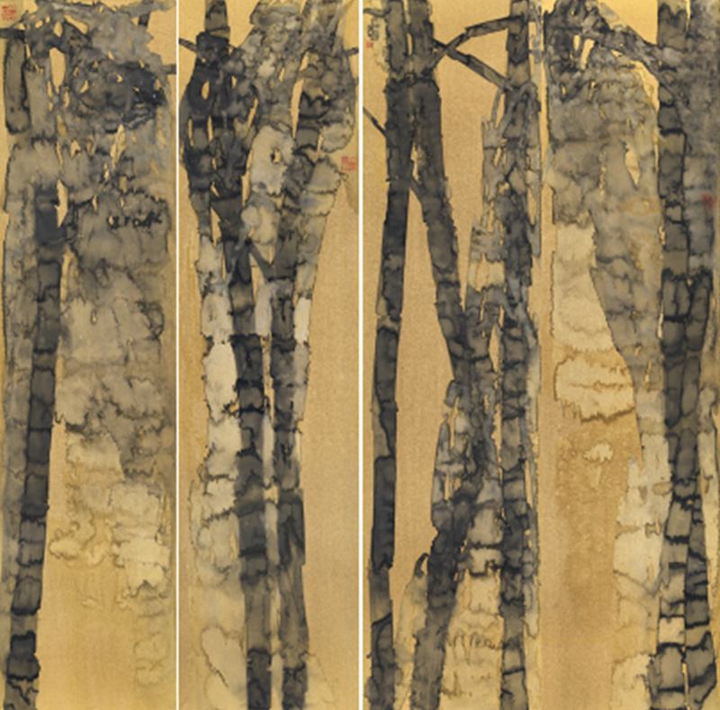 林蓝 Lin Lan
淋漓 Dripping Wet
纸本水墨 Ink on paper