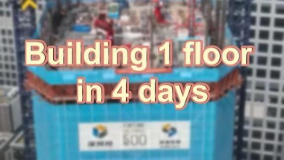 1 floor in 4 days! See how smart tech revolutionizes construction in China's Shenzhen