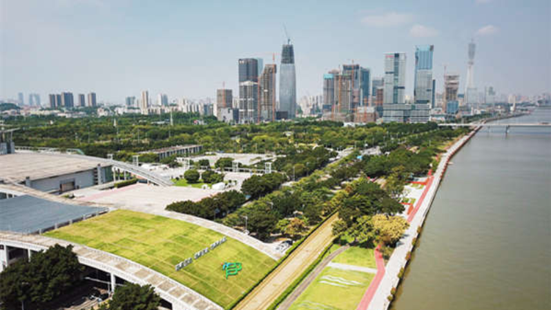 A new greenway opens in Haizhu, Guangzhou